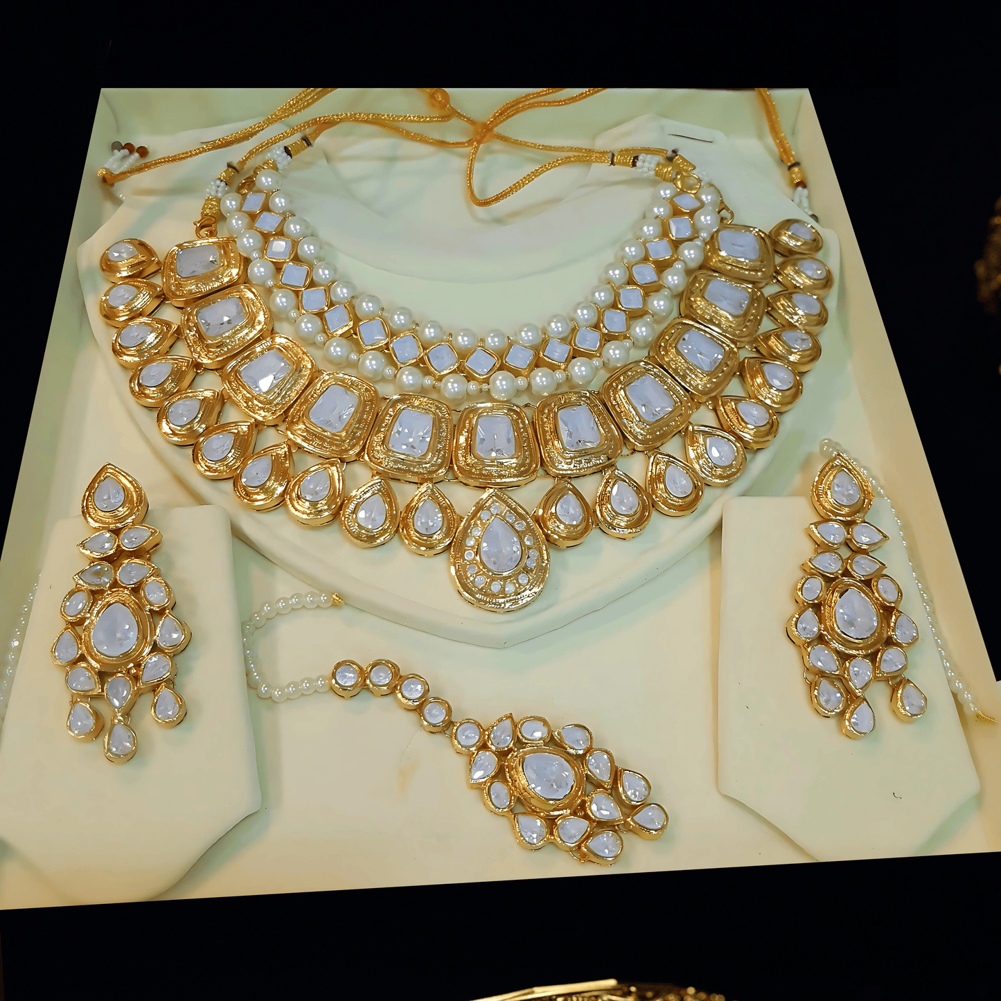 Royal Pearl Indian Kundan Set